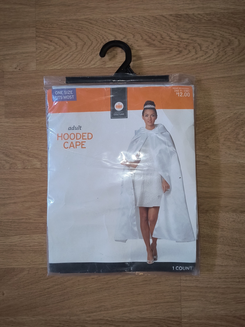 Target White Adult Hooded Cape